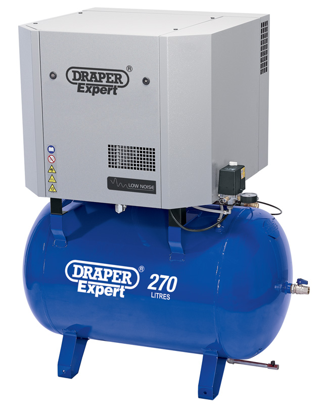 Expert 270L 415V 4KW Belt-Driven Low Noise Air Compressor - 05642 