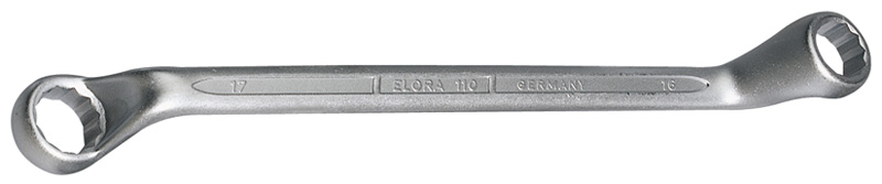 16mm X 17mm Elora Deep Crank Metric Ring Spanner - 06200 