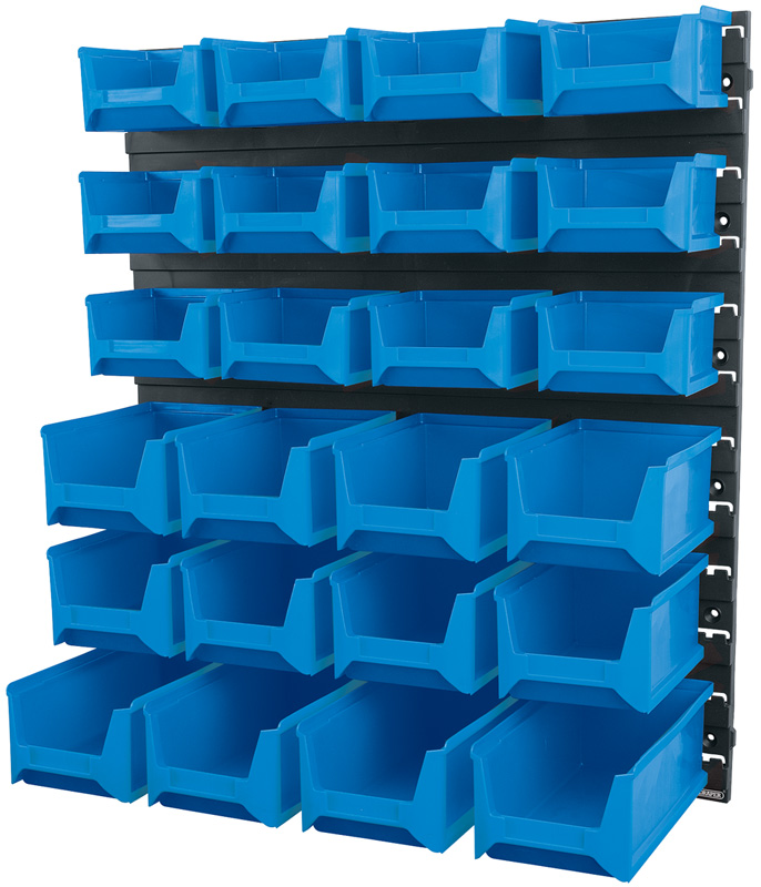 24 Bin Wall Storage Unit (Small/Medium/Large Bins) - 06796 