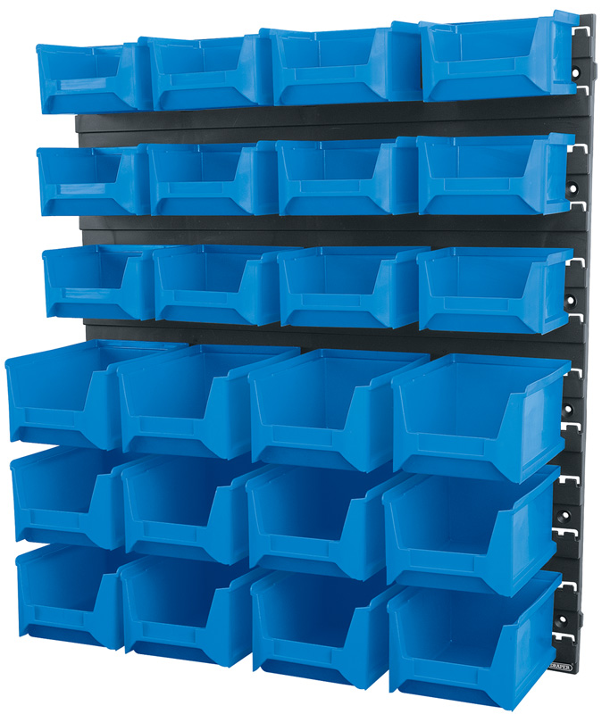 24 Bin Wall Storage Unit (Small/Medium Bins) - 06798 