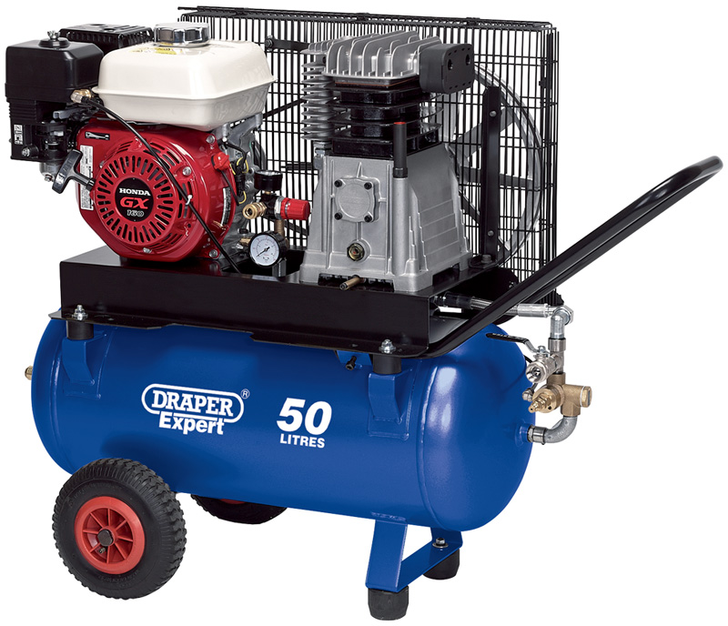 Expert 50L 1.8KW Belt-Driven Petrol Air Compressor - 07224 