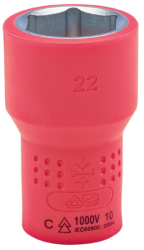 Expert 22mm 1/2" Square Drive VDE Approved Fully Insulated Draper Expert Hi-Torq® Metr - 07240 