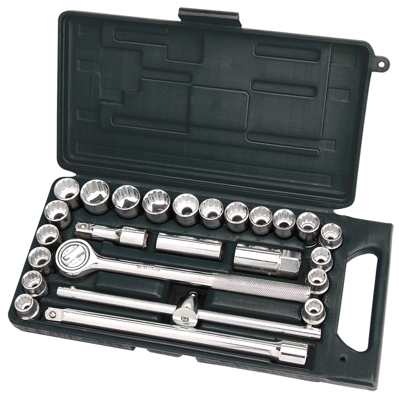 DIY Series 25 Piece 1/2" Square Drive MM/AF Combined Socket Set - 07393 