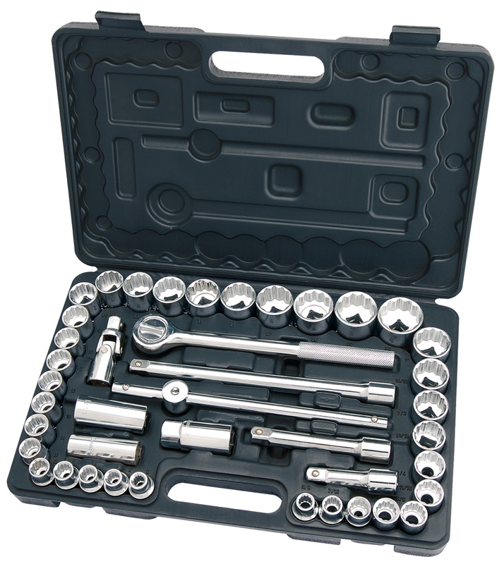 DIY Series 42 Piece 1/2" Square Drive MM/AF Combined Socket Set - 07394 