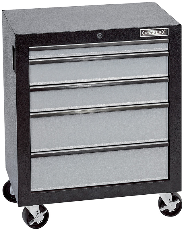Workstation 5 Drawer Roller Tool Cabinet - 675 X 450 X 832mm - 07641 