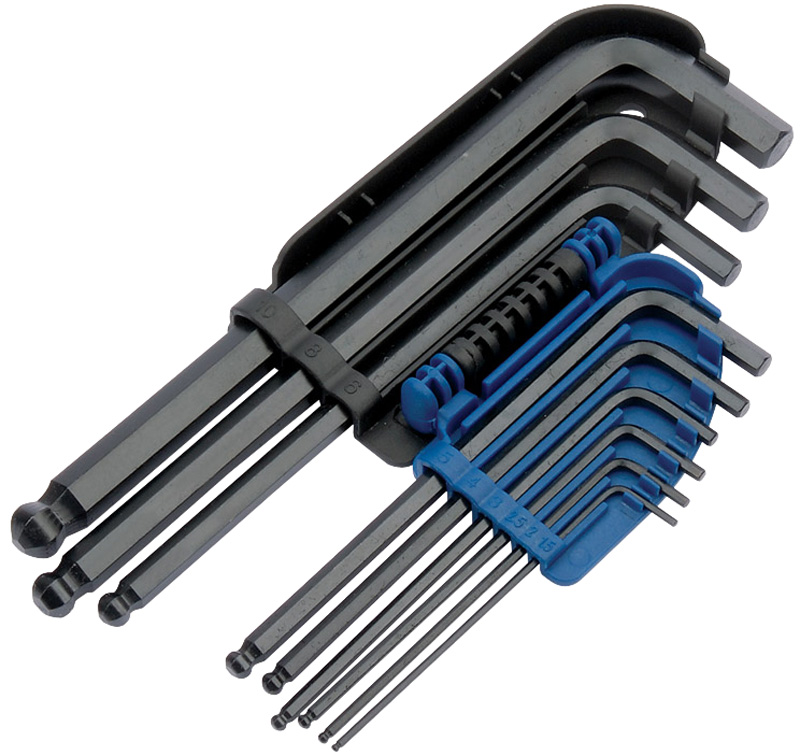 Expert 9 Piece Metric Hexagon And Ball End Hexagon Key Set - 08380 