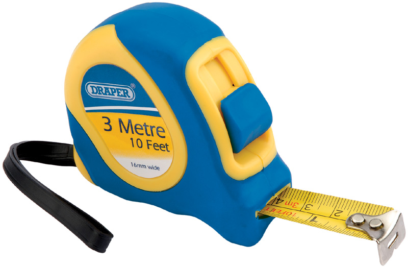 DIY Series 3m/10ft Soft Grip Metric/Imperial Measuring Tape - 09223 