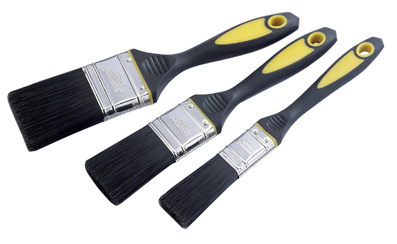 DIY Series 3 Piece Soft Grip Paint Brush Set - 09259 