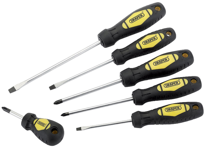 DIY Series 6 Piece Soft Grip Screwdriver Set - 09419 