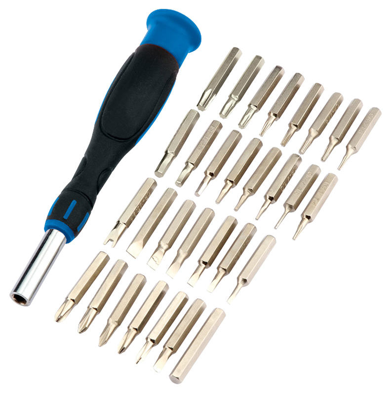 31 Piece Soft Grip Precision Screwdriver And Bit Set - 09550 