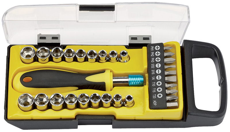 DIY Series 29 Piece Socket And Bit Set - 09557 