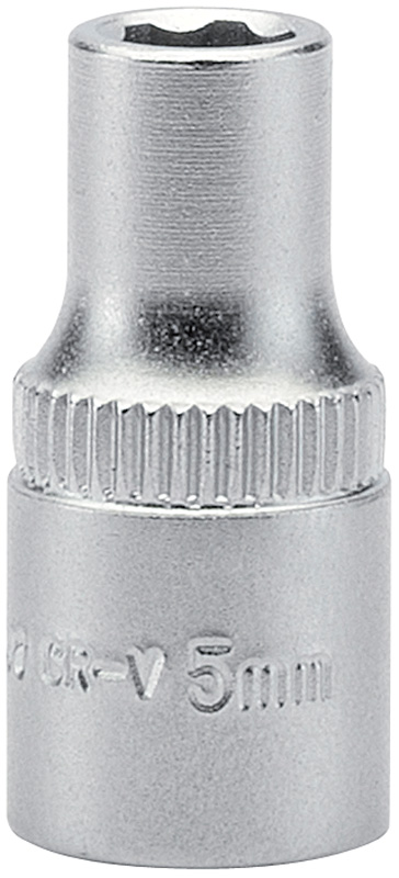 Expert 5.0mm 1/4" Square Drive Satin Chrome Hi-Torq® 6 Point Socket - 09818 