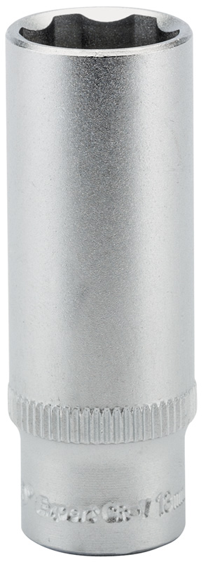 Expert 13mm 1/4" Square Drive Hi-Torq® Metric Satin Chrome Deep Sockets - 09829 