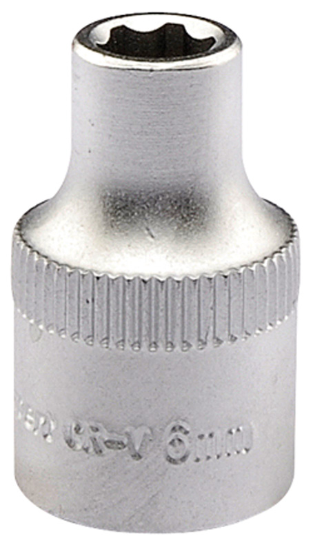 Expert 6mm 3/8" Square Drive Hi-Torq® Satin Chrome 6 Point Socket - 09830 - SOLD-OUT!! 