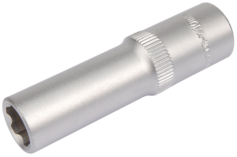 Expert 10mm 3/8" Square Drive Hi-Torq® Satin Chrome 6 Point Deep Socket - 09846 