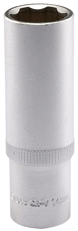 Expert 14mm 3/8" Square Drive Hi-Torq® Satin Chrome 6 Point Deep Socket - 09849 