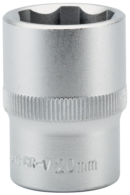 Expert 20mm 1/2" Square Drive Hi-Torq® Satin Chrome 6 Point Socket - 09866 