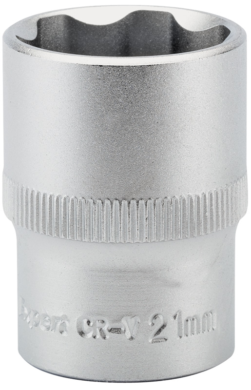 Expert 21mm 1/2" Square Drive Hi-Torq® Satin Chrome 6 Point Socket - 09867 