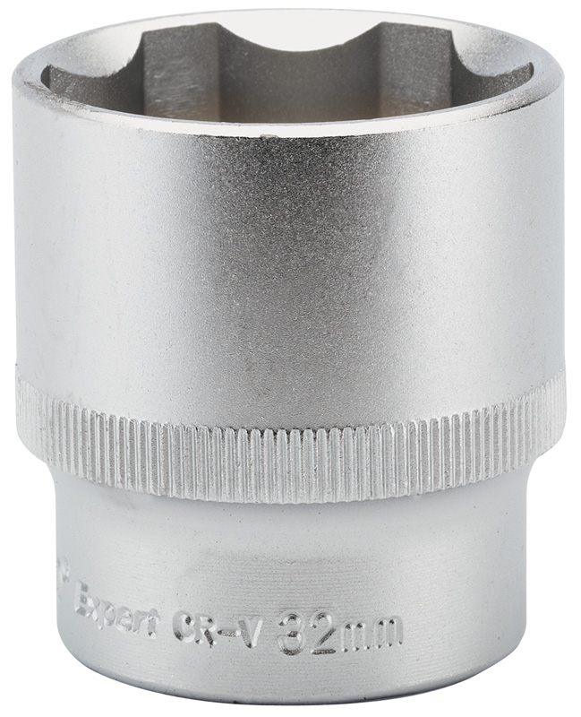 Expert 32mm 1/2" Square Drive Hi-Torq® Satin Chrome 6 Point Socket - 09876 