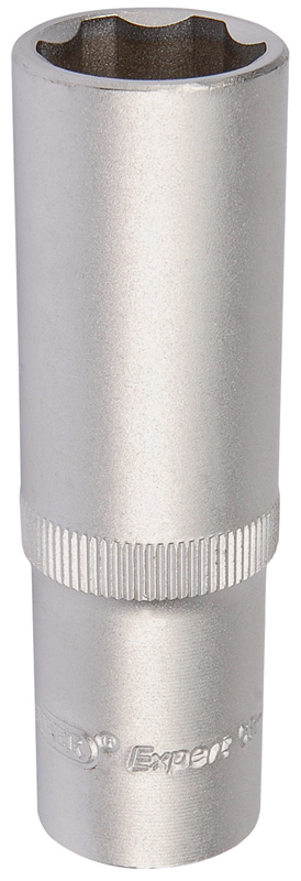 Expert 18mm 1/2" Square Drive Hi-Torq® Satin Chrome 6 Point Deep Socket - 09883 