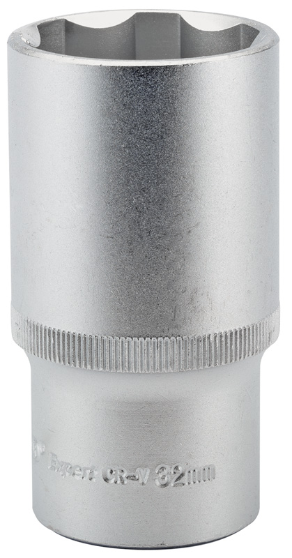 Expert 32mm 1/2" Square Drive Hi-Torq® Satin Chrome 6 Point Deep Socket - 09891 