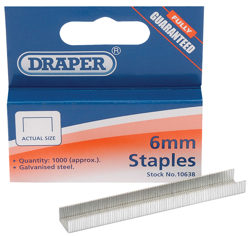 6mm Steel Staples (1000) - 10638 