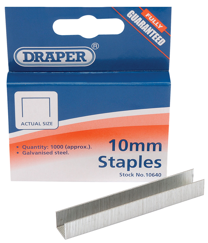 10mm Steel Staples (1000) - 10640 