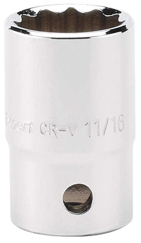 Expert 11/16" 1/2" Square Drive Hi-Torq® 12 Point Socket (Sold Loose) - 11799 