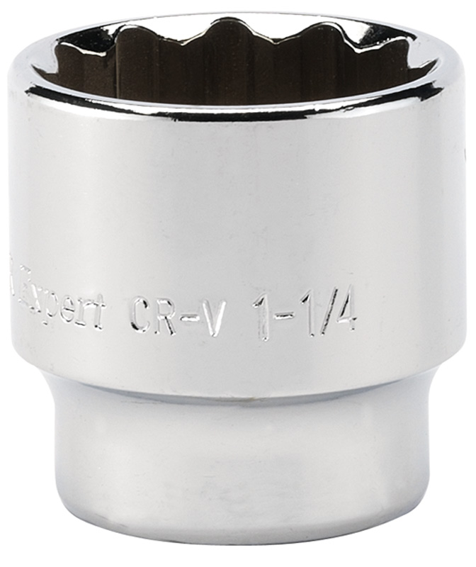 Expert 1.1/4" 1/2" Square Drive Hi-Torq® 12 Point Socket (Sold Loose) - 11868 