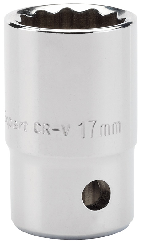 Expert 17mm 1/2" Square Drive Hi-Torq® 12 Point Socket (Sold Loose) - 11879 