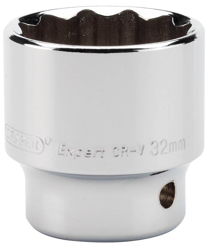 Expert 32mm 1/2" Square Drive Hi-Torq® 12 Point Socket (Sold Loose) - 11890 