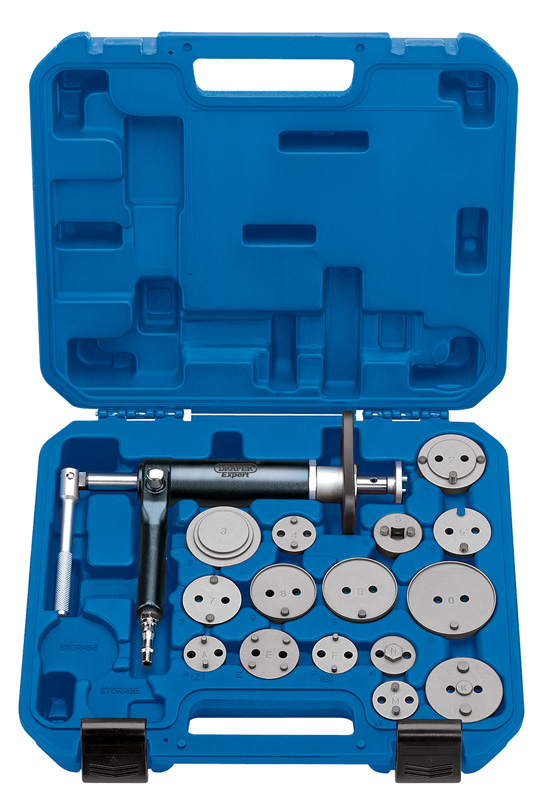 Expert 16 Piece Pneumatic Brake Piston Wind Back Tool Kit - 12086 