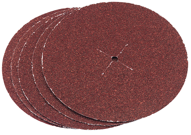 Five Extra Coarse Grade Aluminium Oxide Sanding Discs - 13140 