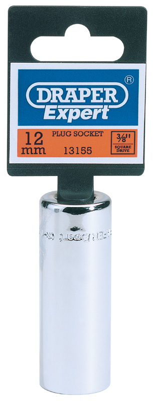 Expert 12mm Plug (18mm Socket) 3/8" Square Drive Hi-Torq® 6 Point Spark Plug Socket - 13155 