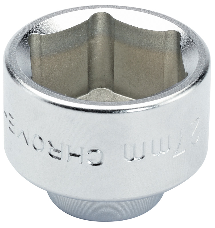 Expert 3/8" Square Drive 27mm Oil Filter Cap Socket - 13425 