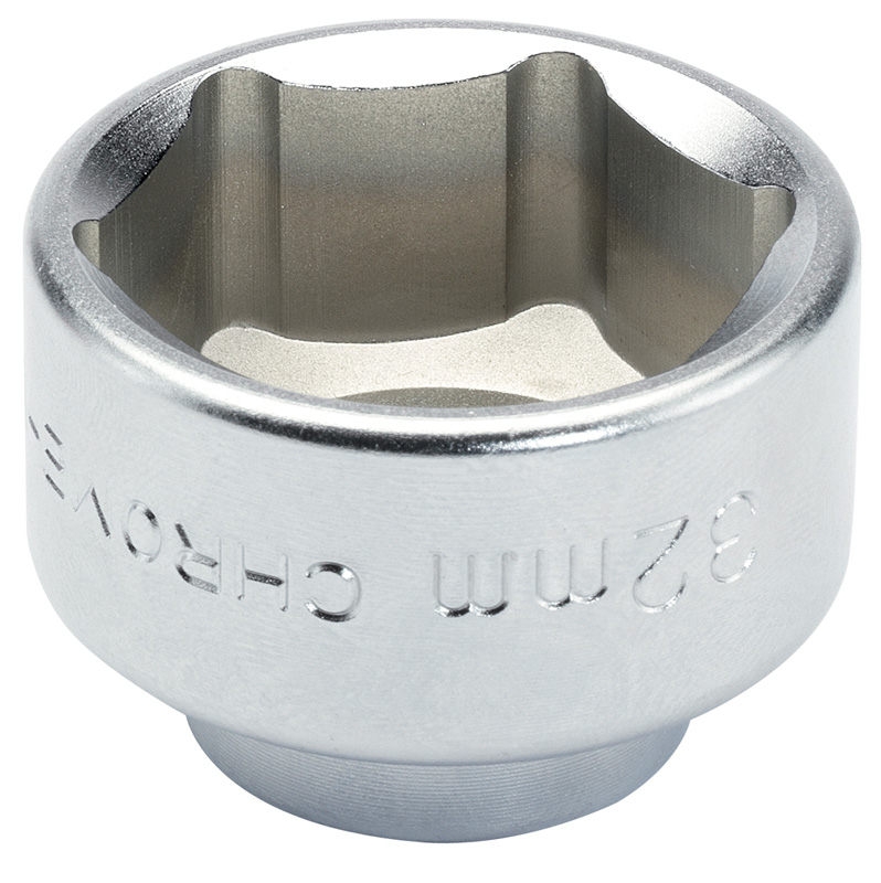 Expert 3/8" Square Drive 32mm Oil Filter Cap Socket - 13430 