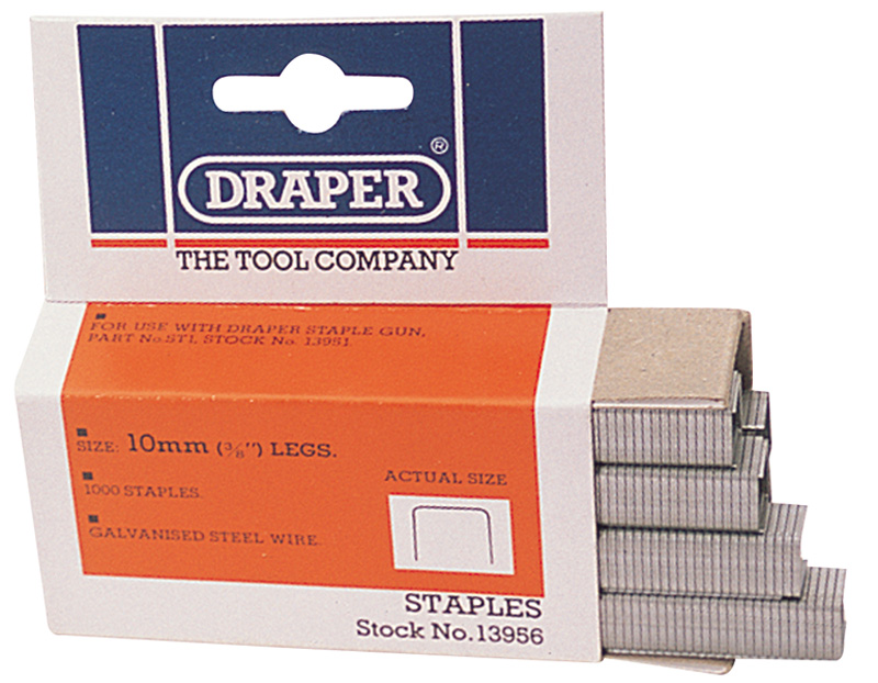 1000 X 10mm Heavy Duty Staples - 13956 