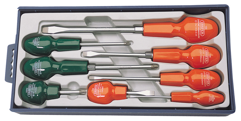 8 Piece Cabinet Pattern Screwdriver Set - 14077 