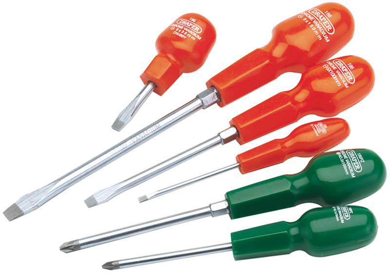 6 Piece Cabinet Pattern Screwdriver Set - 14078 