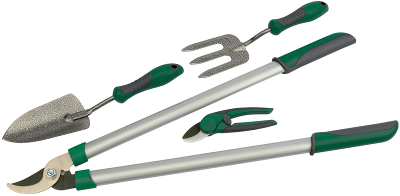 4 Piece Lever Action Bypass Loppers And Garden Tool Set - 14317 