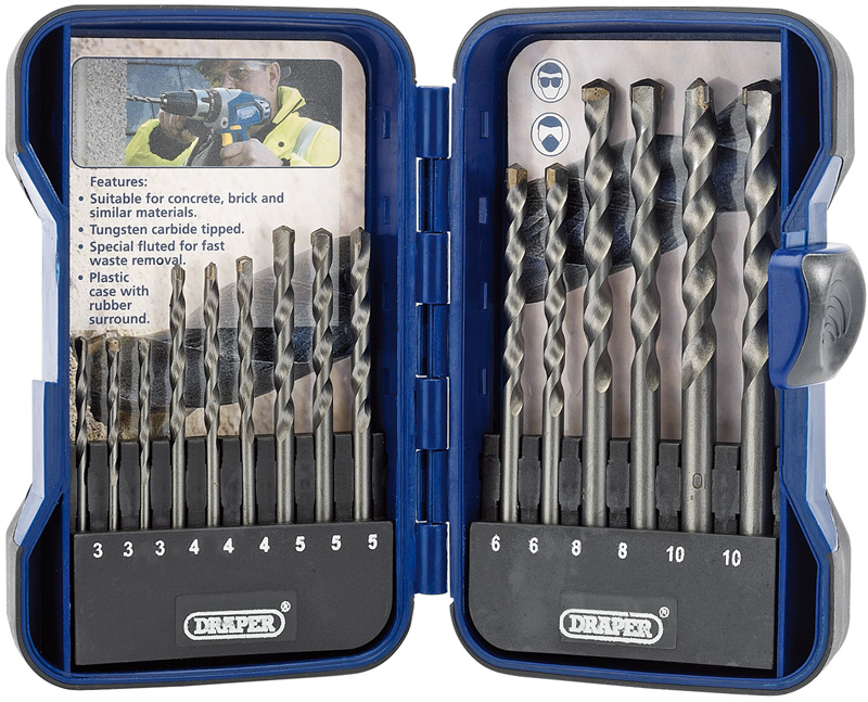 15 Piece Masonry Drill Bit Set - 18550 