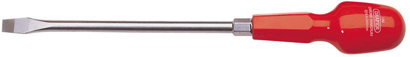 9.5mm X 200mm Plain Slot Flared Tip Cabinet Pattern Screwdriver (Sold Loose) - 19501 