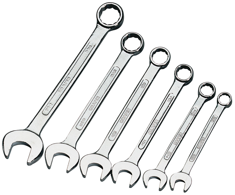 DIY Series 6 Piece AF Combination Spanner Set - 19621 