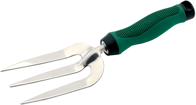 Expert Stainless Steel Heavy Duty Soft Grip Hand Weeding Fork - 19712 