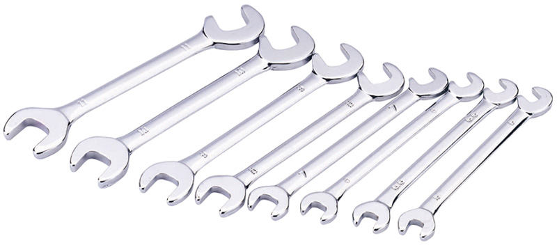 8 Piece Metric Midget Open End Spanner Set - 19754 