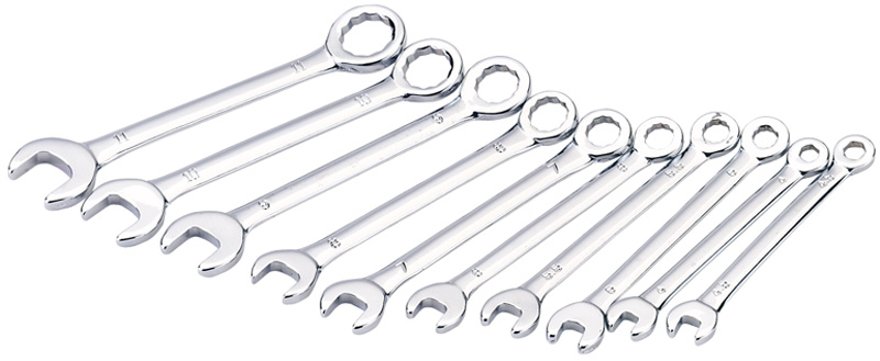 10 Piece Metric Midget Combination Spanner Set - 19756 