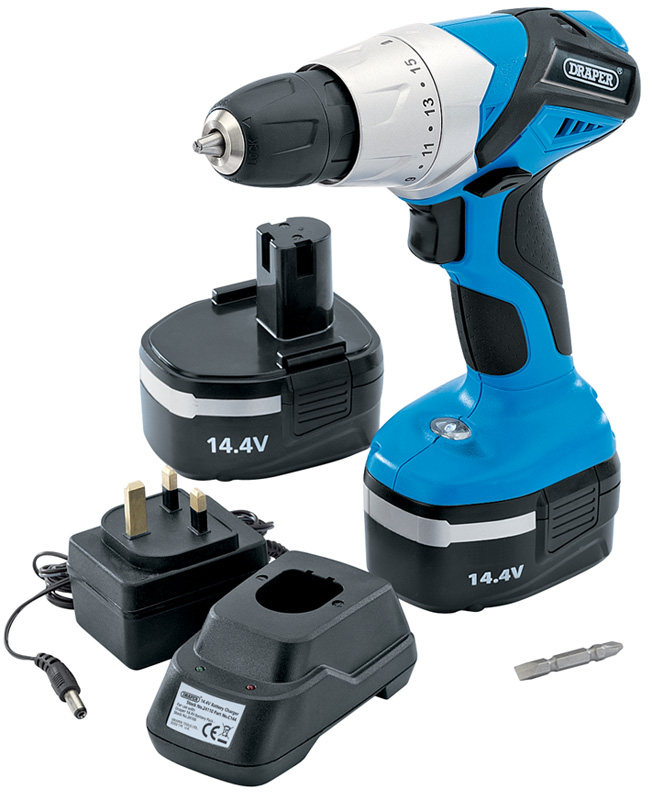 14.4V Cordless Rotary Drill With Two Batteries - 20494 
