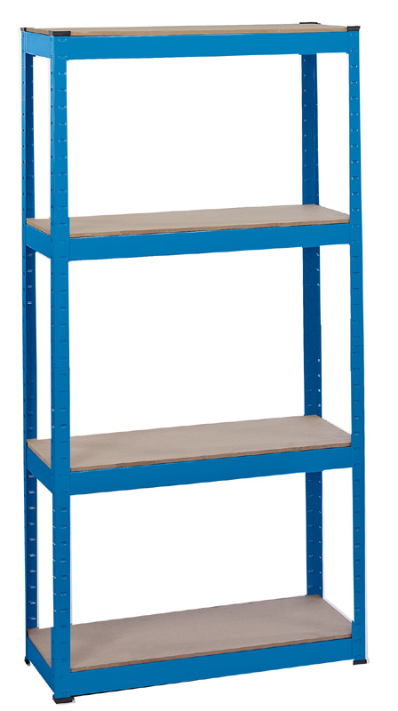 Steel Shelving Unit - Four Shelves (l760 X W300 X H1520mm) - 21658 