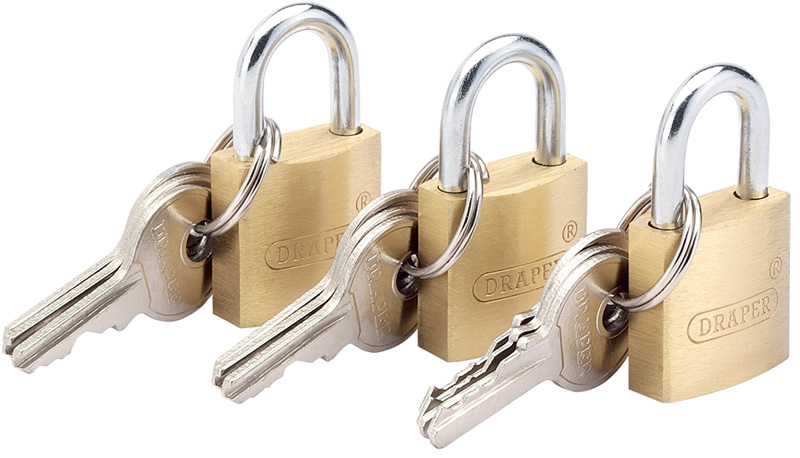 DIY Series 20mm 3 Piece Padlock Set - 22102 