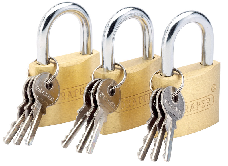 DIY Series 40mm 3 Piece Padlock Set - 22105 